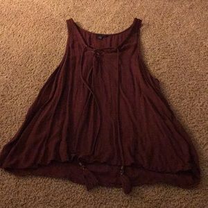 Maroon tank top